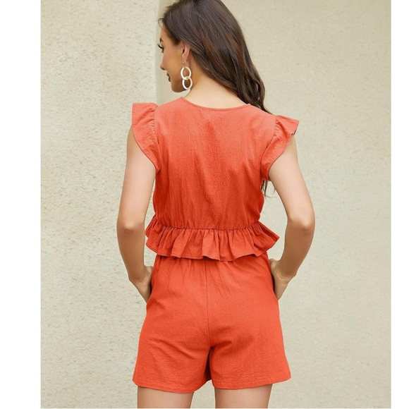 FANCYINN Womens Two Pieces Vacation Outfits Size Large - Picture 4 of 6